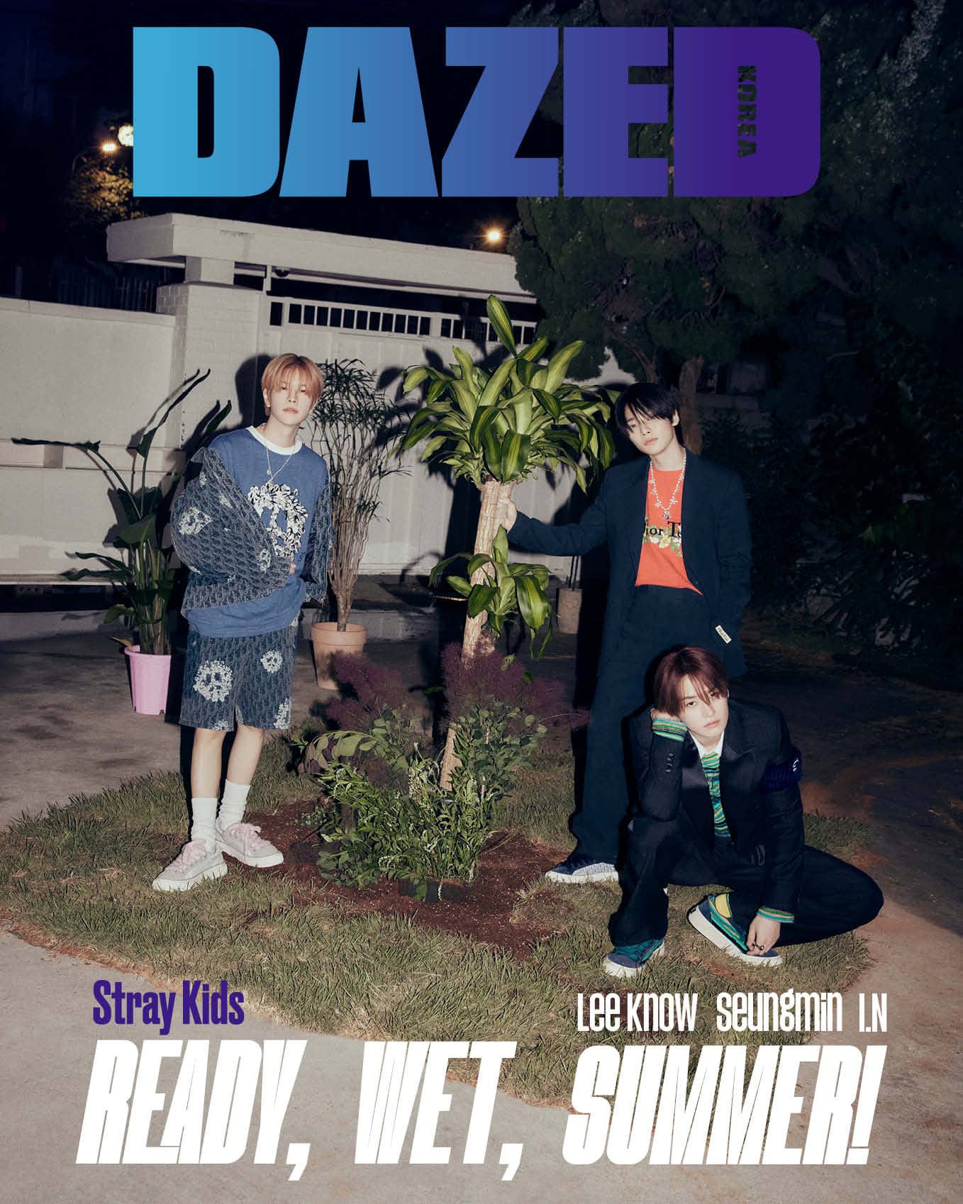 STRAY KIDS - DAZED July 2023 (Lee Know, Seungmin, I.N)