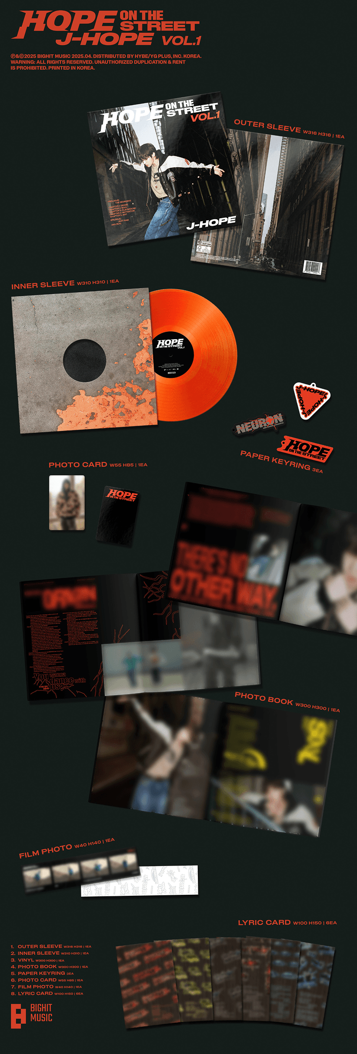 J-HOPE - HOPE ON THE STREET VOL.1 LP