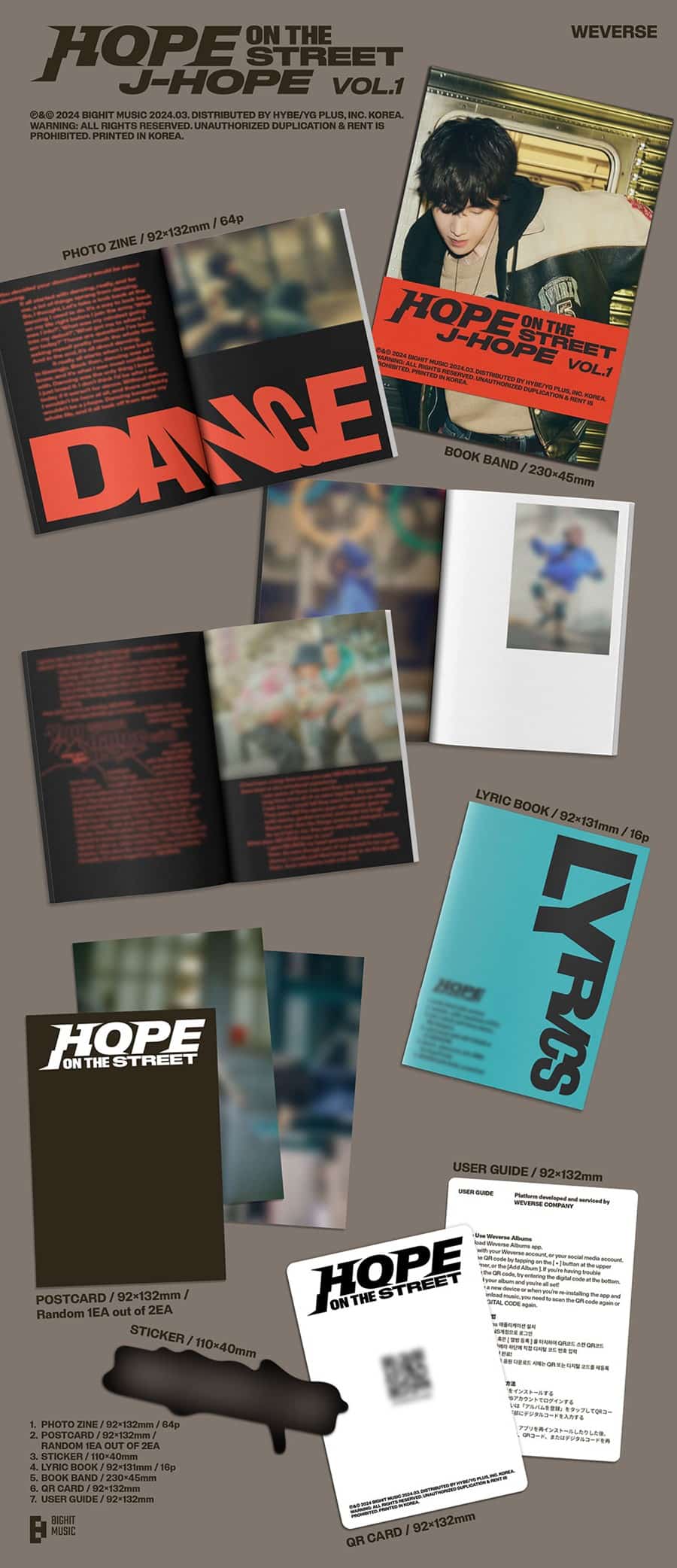 J-HOPE – HOPE ON THE STREET VOL.1 (Weverse Ver.)