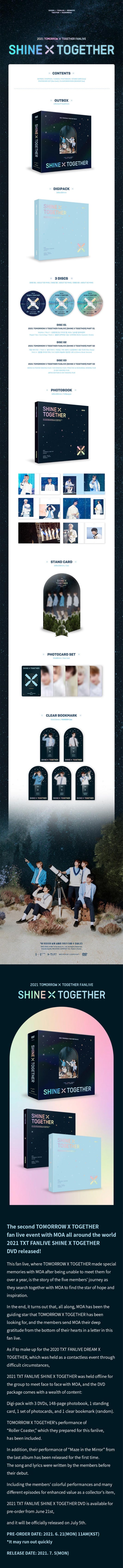 TXT - 2021 FANLIVE SHINE X TOGETHER DVD