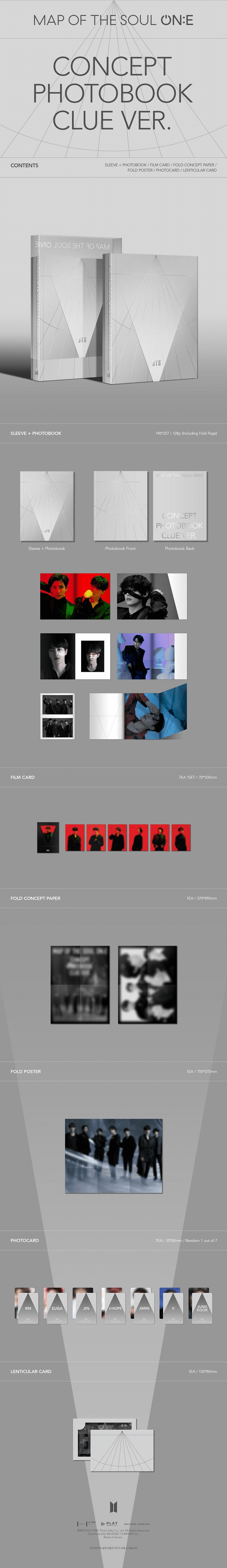 BTS - MAP OF THE SOUL ON:E Concept Photobook