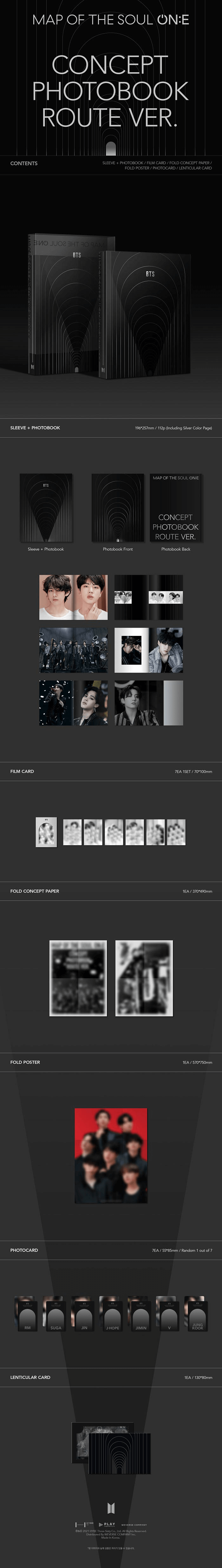BTS - MAP OF THE SOUL ON:E Concept Photobook