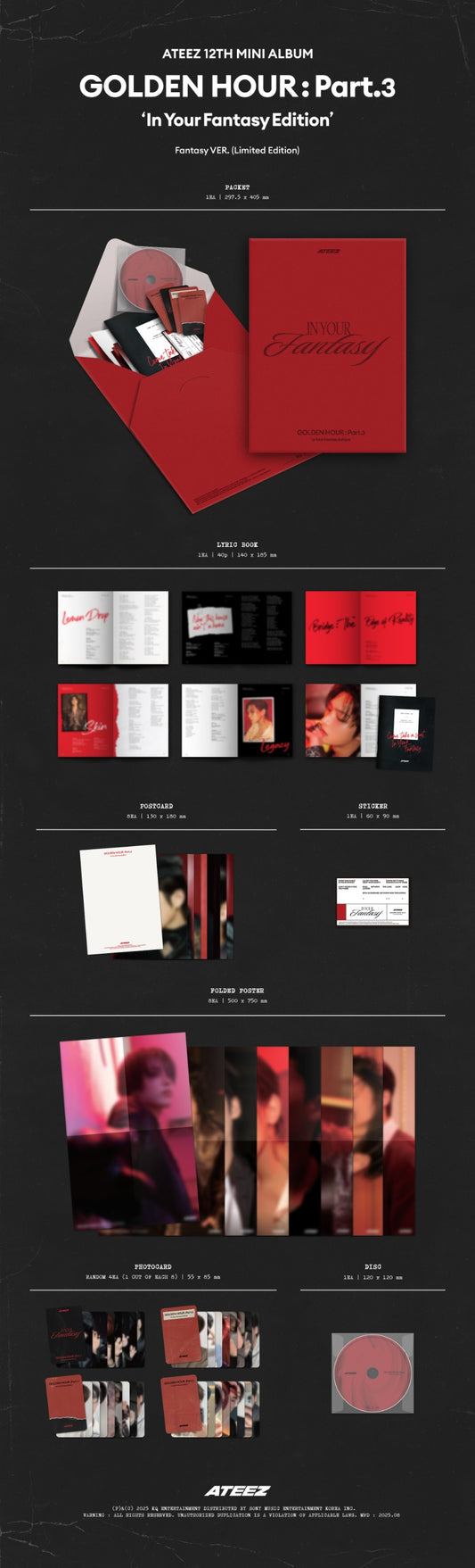 ATEEZ – 12th Mini Album [GOLDEN HOUR : Part.3 ‘In Your Fantasy Edition’] (Limited)