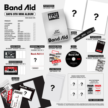 DAY6 - 9TH MINI ALBUM [Band Aid]