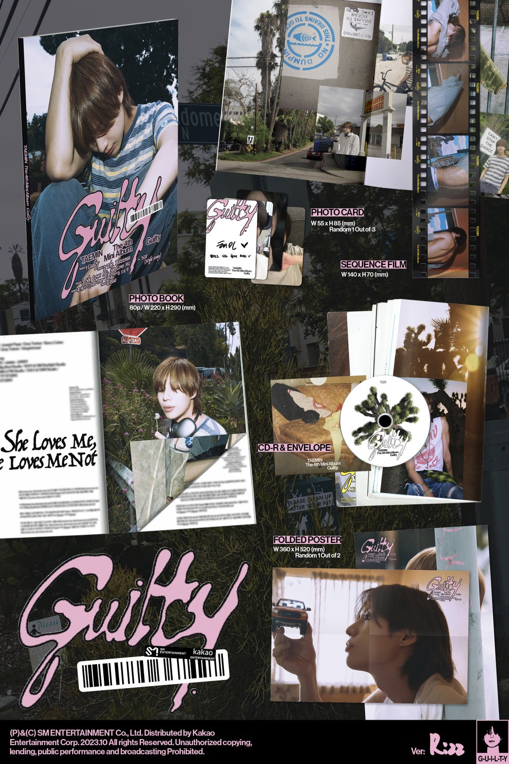 KTOWN4U POB - TAEMIN - 4th Mini Album [Guilty] (Photobook)