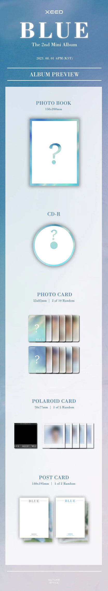 XEED - 2nd Mini Album [BLUE]