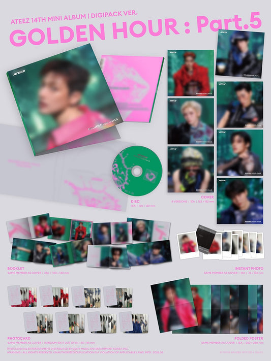 ATEEZ – 14th Mini Album [GOLDEN HOUR : Part.5] (Digipack)