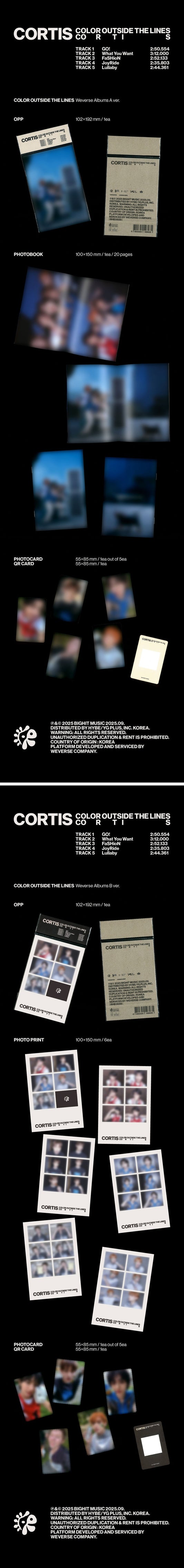 CORTIS – The 1st EP [COLOR OUTSIDE THE LINES] (Weverse Album)