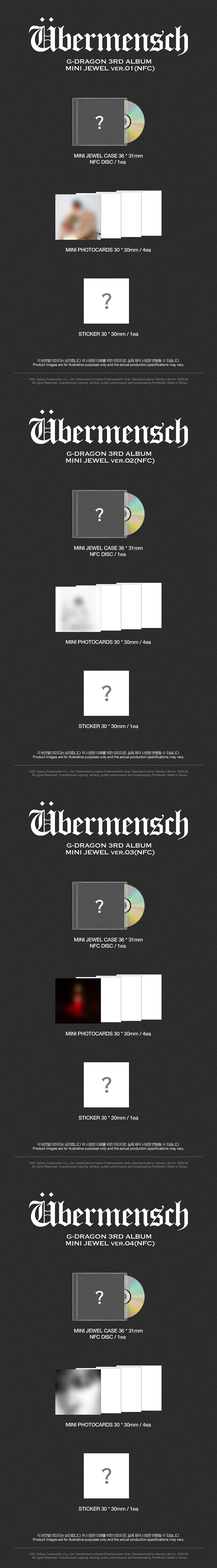 G-DRAGON – [Übermensch] (Mini Jewel Case) – Kpop NW