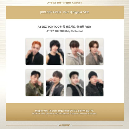 [KQSHOP POB] ATEEZ – 10th Mini Album [GOLDEN HOUR : Part.1] (Digipak Set)