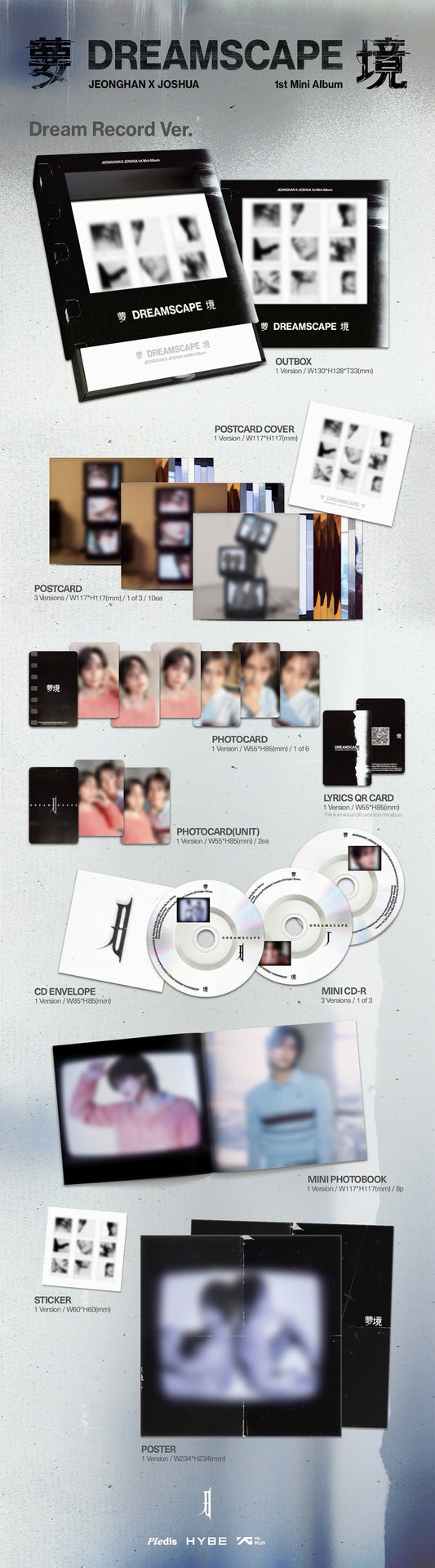 JEONGHAN X JOSHUA – 1st Mini Album [DREAMSCAPE] (Dream Record Ver.)