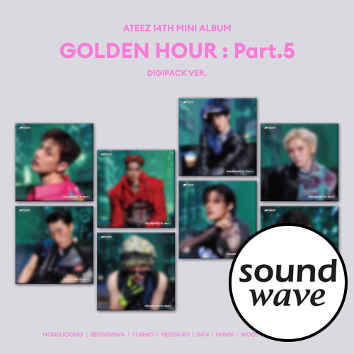 (Soundwave) ATEEZ – 14th Mini Album [GOLDEN HOUR : Part.5] (Set, Standard, Digipack)