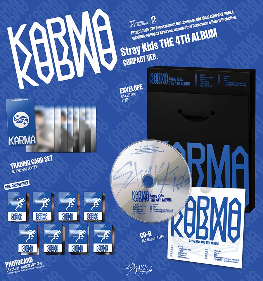 straykids KARMA アコーディオンver8種+ラキドロC9種 コンプ KARMA