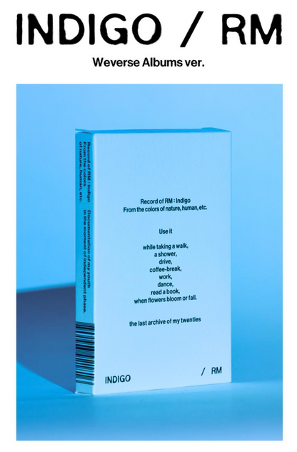 RM - First Solo Album [INDIGO] - (Weverse POB)