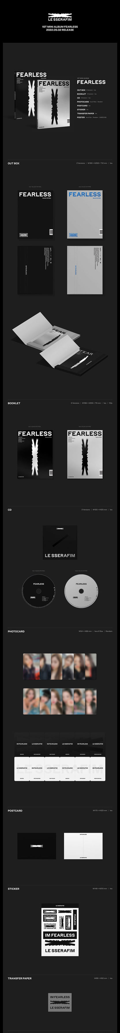 LE SSERAFIM - 1st Mini Album [FEARLESS]